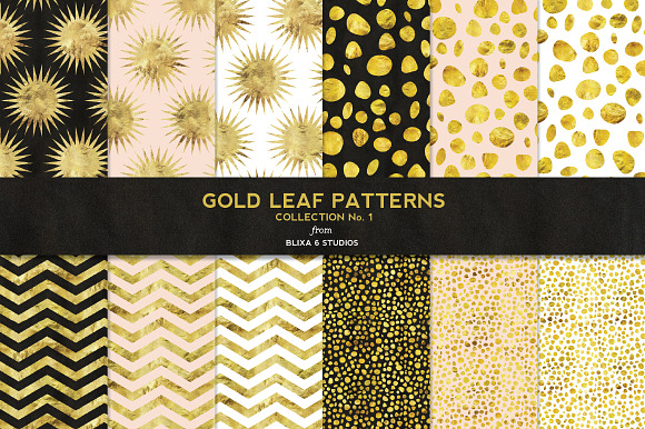 Gold Leaf Digital Patterns No. 1 preview 5