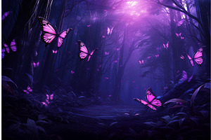 Enchanting Magical Forest Butterfly