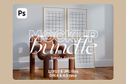 Golden Frame Mockups SIMPLA, a Household Mockup by Bonumo (Thumbnail 1 of 10)