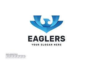 Eagle Wings Logo Design Vector, a Branding & Logo Template by yuanesei