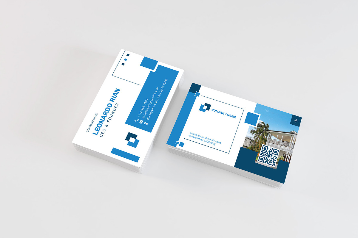 Corporate Business Card Template, a Business Card Template by Artnivora.Std