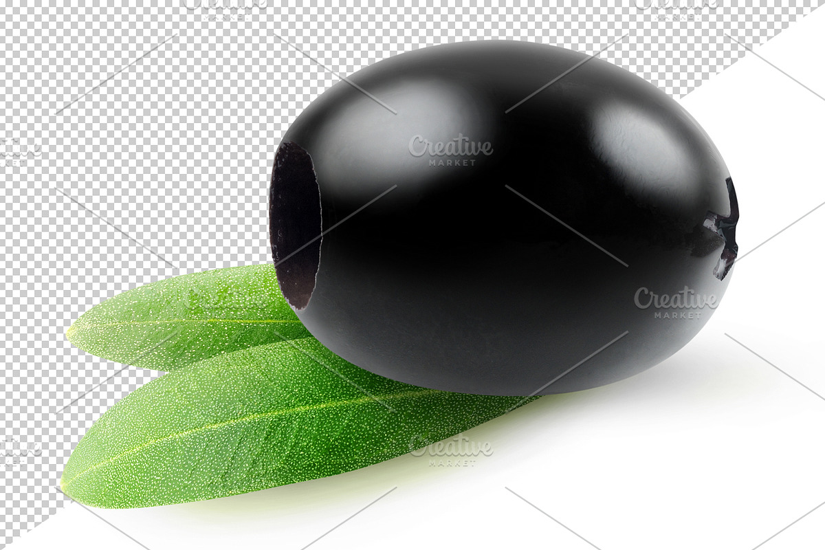 Pitted and whole black olive preview 3