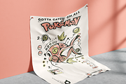 Magikarp pokemon card design, an Illustration by Darts Lines (Thumbnail 2 of 3)