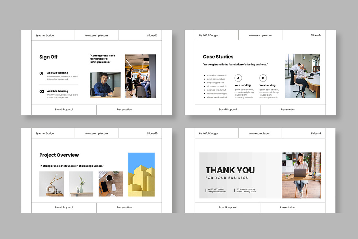 Brand Proposal Presentation Template, a Presentation Template by MightyDesign (Photo 5 of 8)
