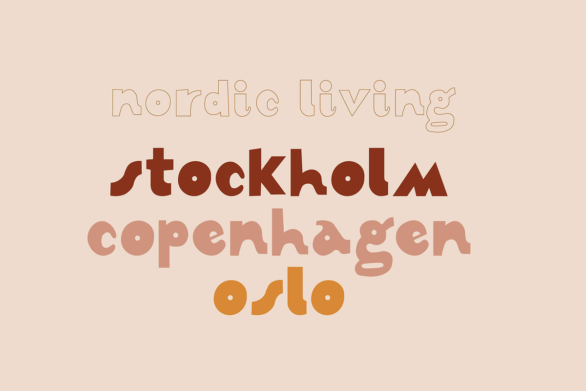 Greta | Font Duo | Fill+Outline preview 3
