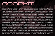 Goorkit font family, a Sans Serif Font by vlad.berla (Thumbnail 6 of 7)