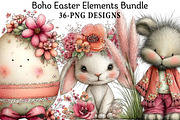 Boho Easter Elements Bundle, an Illustration by Daily.Designs (Thumbnail 1 of 8)