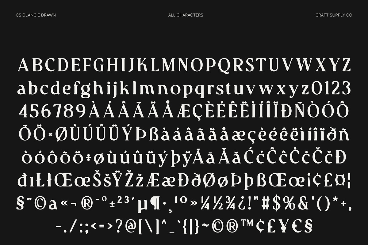 CS Glancie Drawn, a Serif Font by Craft Supply Co. (Photo 8 of 8)