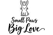 Small Paws Big Love Bunny Art, an Object Illustration by Ghagra (Thumbnail 2 of 7)