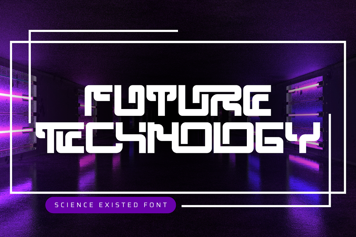 Science Existed - Futuristic Font, a Sans Serif Font by 177Studio (Photo 5 of 8)