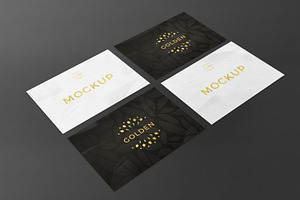 Gold Foil Card Mockup