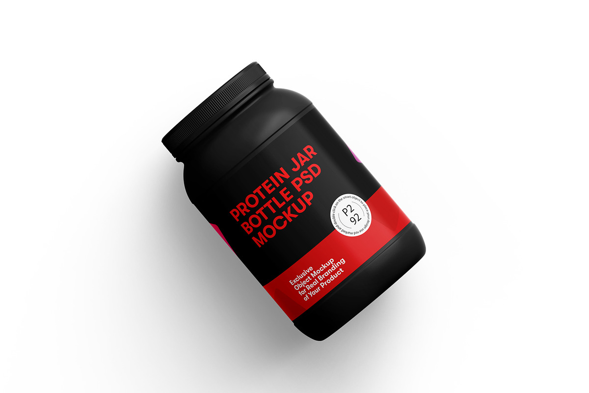 Protein Jar Bottle Mockup, a Cups & Container Mockup by Ram Studio (Photo 16 of 17)