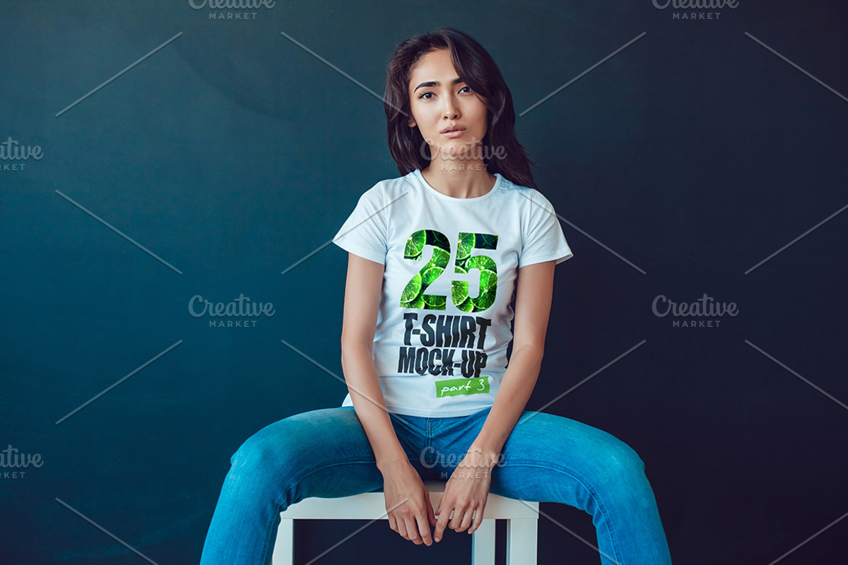 25 T-Shirts Mock-Up (Part 3), a Shirt Mockup by Freeman Studio (Photo 8 of 32)