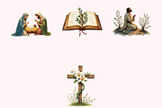 Christian Faith Clipart PNG Set, an Object Graphic by Printable Pretty Studio (Thumbnail 5 of 5)