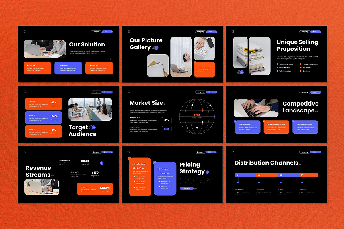 Company Profile Google Slide PPT, a Presentation Template by graphicook (Photo 2 of 6)