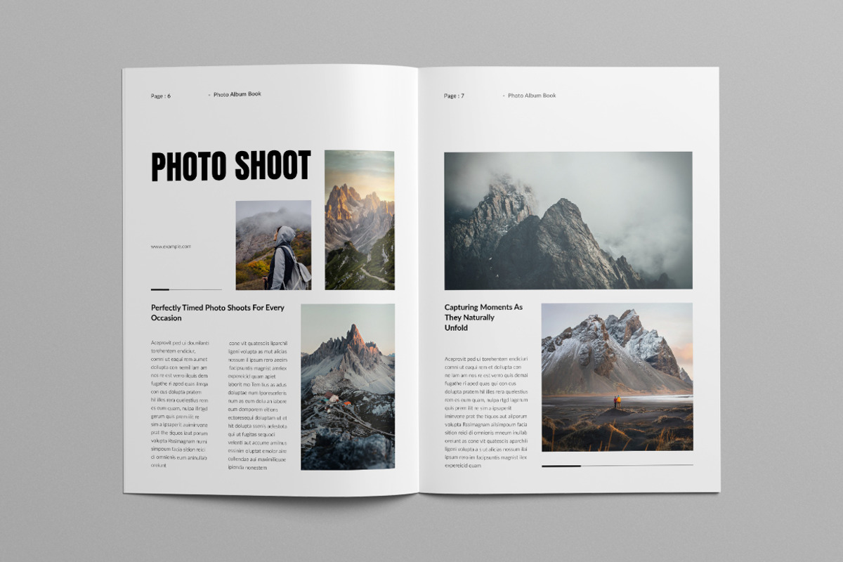 Photo Book Landscape Layout, a Brochure Template by Pixelpick (Photo 4 of 9)