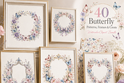Watercolor Butterfly Clipart, an Object Illustration by HeavensStar (Thumbnail 4 of 7)