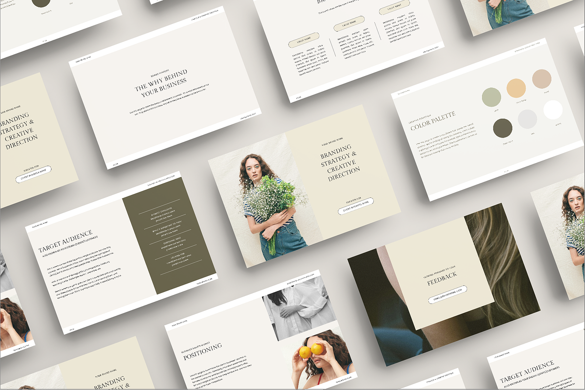 Branding Strategy Template + BONUS, a Presentation Template by Studio_Evergreen (Photo 2 of 12)