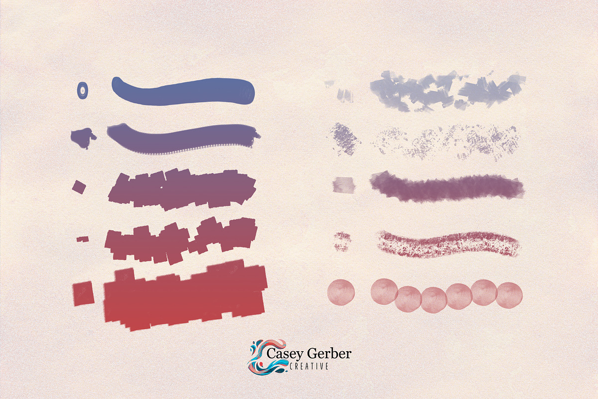 Soft Paint Brush Pack, a Brushes & More by Casey Gerber Creative (Photo 3 of 3)