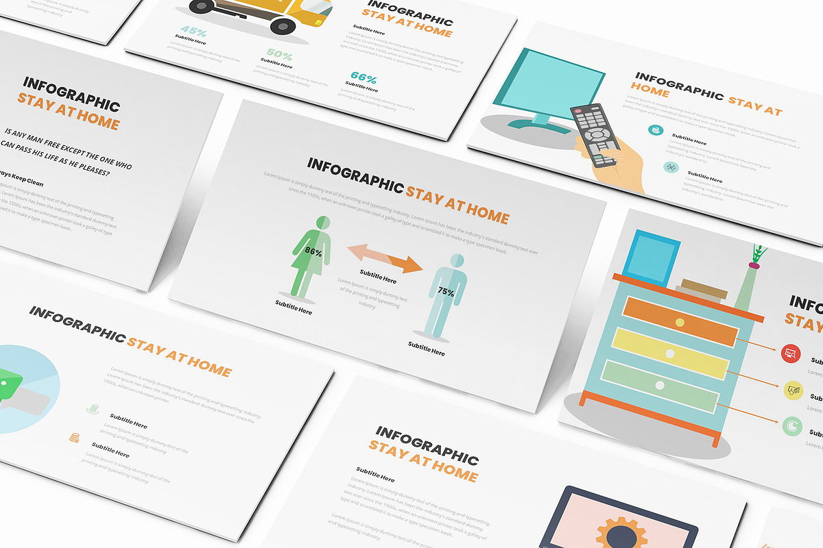 Stay At Home Infographic GoogleSlide, a Presentation Template by Formatika Studio (Photo 3 of 10)