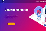 Isometric landing page template, a Templates & Theme by Genestro Shop (Thumbnail 2 of 5)