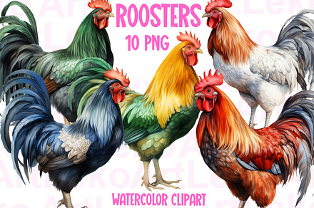 Roosters Clipart