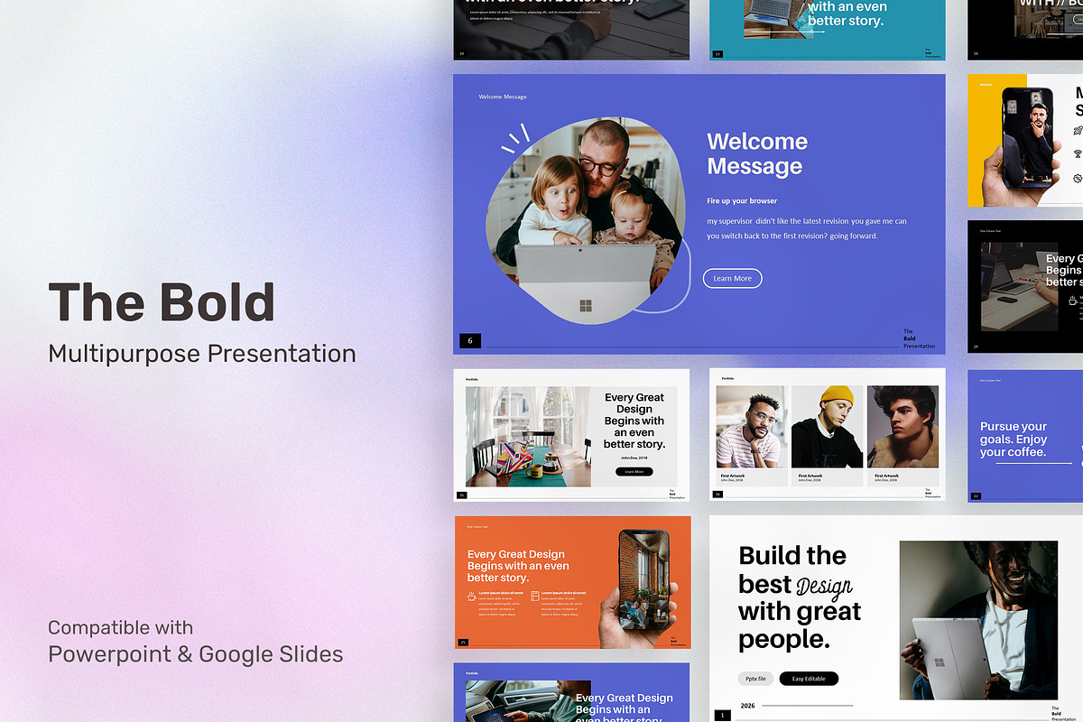 The Bold - Creative Presentation, a Presentation Template by Birka Studio (Photo 1 of 5)