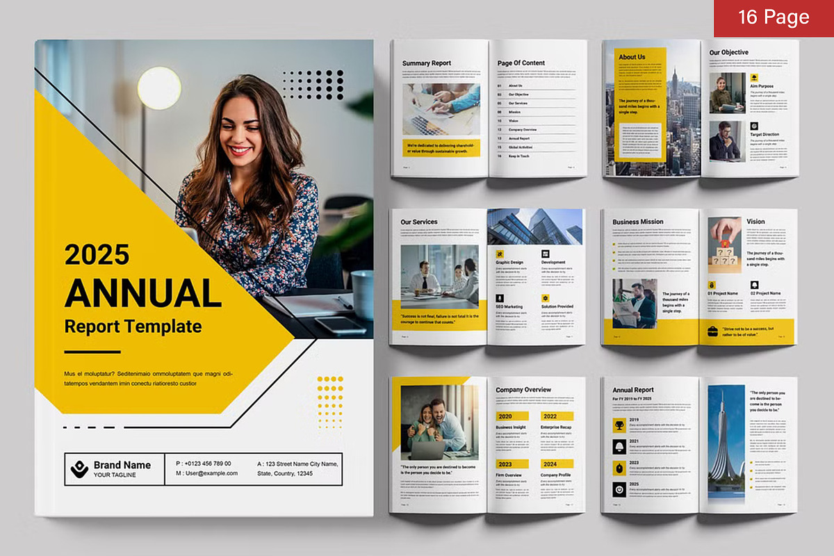 Annual Report Bundle, a Brochure Template by ContestDesign (Photo 5 of 17)