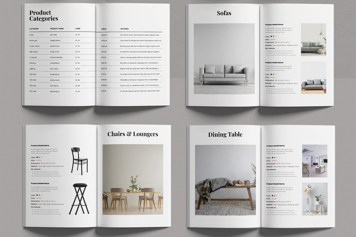 Product Catalogue Template preview 3