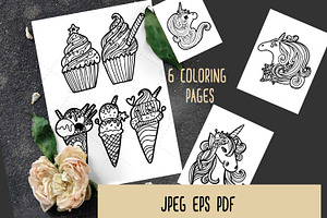 Coloring Pages Bundle Vol 2.