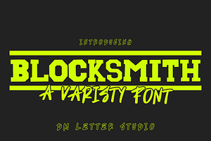 Blocksmith, a Serif Font by Dm Studio