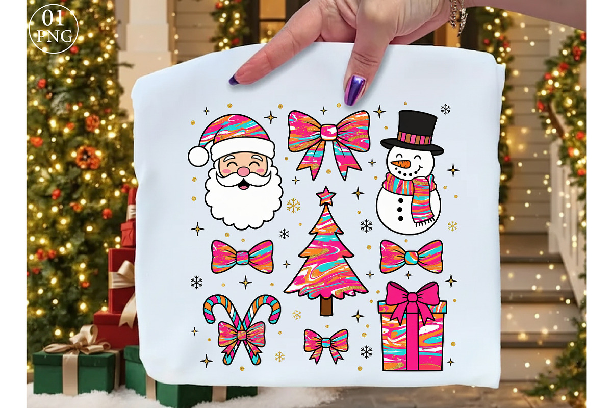 Colorful Brushstroke Christmas Holid, an Illustration by Libby Wishes (Photo 1 of 8)