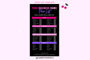 Price List Flyer, Canva Template, a Social Media Template by Cherry Paper Co (Thumbnail 3 of 3)