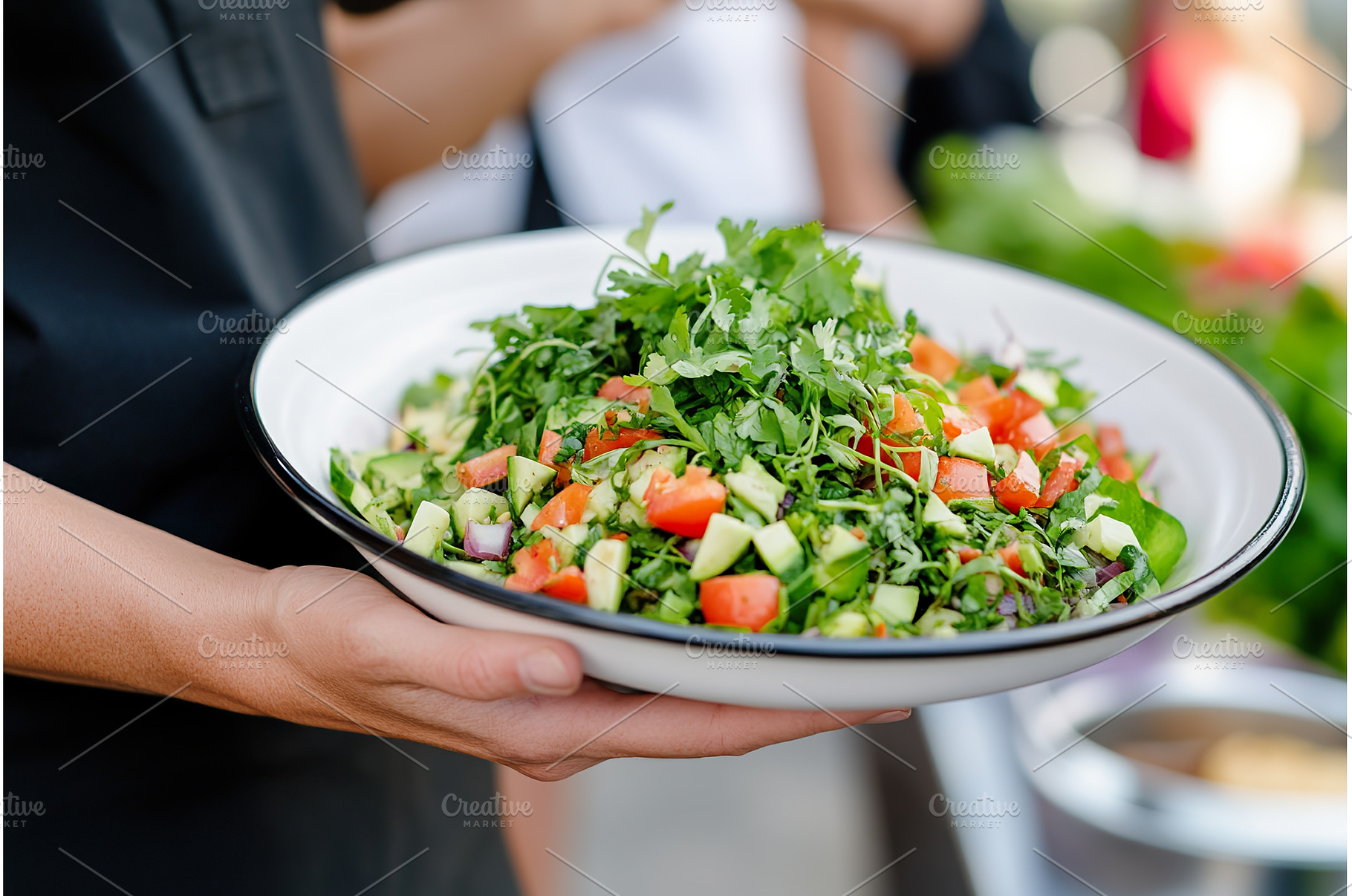 Fresh Garden Salad with Avocado and, a Food & Drink Photo by Lermont51