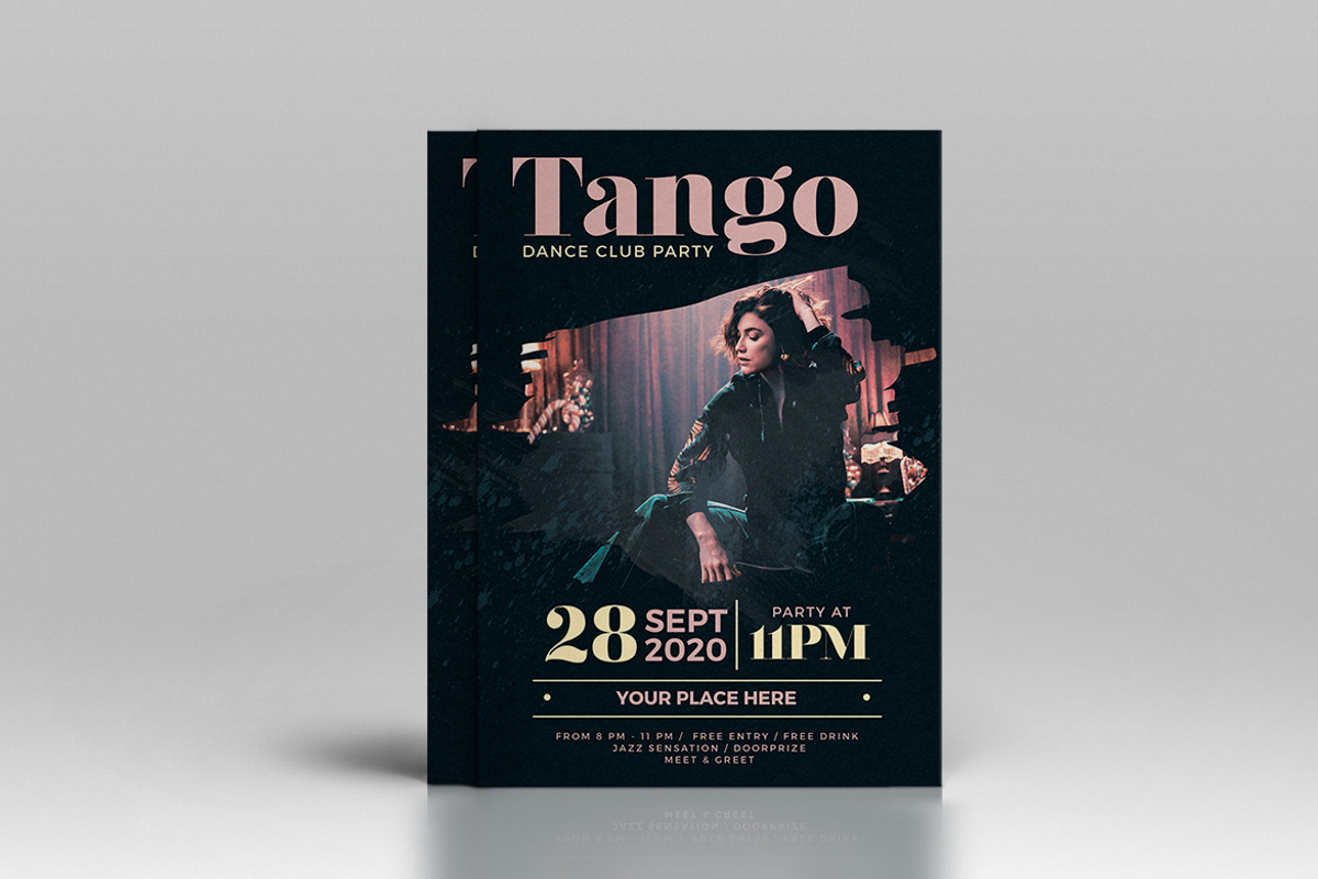 Modern Tango Dance Party Flyer, a Flyer Template by Tokosatsu (Photo 2 of 4)