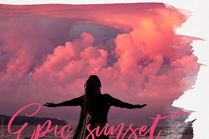 65 Sunset Sky Photo Overlays