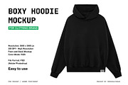 Boxy Hoodie Mockup, a Hoody Mockup by Irhasalfahad (Thumbnail 1 of 5)