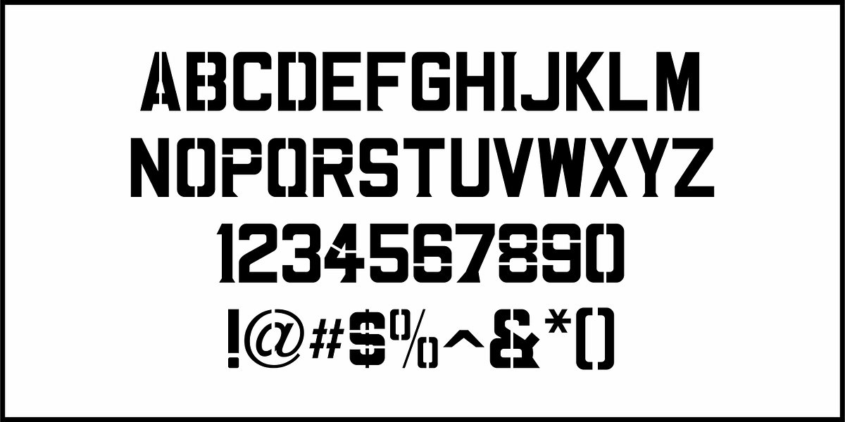 Stencil Playthings JNL, a Sans Serif Font by Jeff Levine Fonts (Photo 3 of 5)