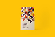 Present Bag Mockup, a Packaging Mockup by Qaleb Studio (Thumbnail 1 of 3)