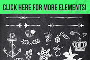 100 Chalk Elements Mega Bundle, an Object Graphic by SkyvaraSupply (Thumbnail 2 of 5)
