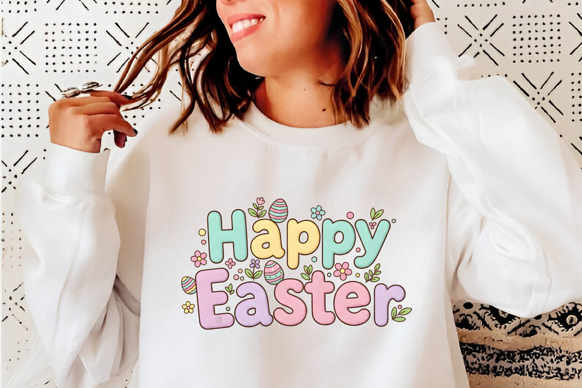 Bunny Egg Floral Spring Happy Easter, an Illustration by SinaCreation (Photo 2 of 7)