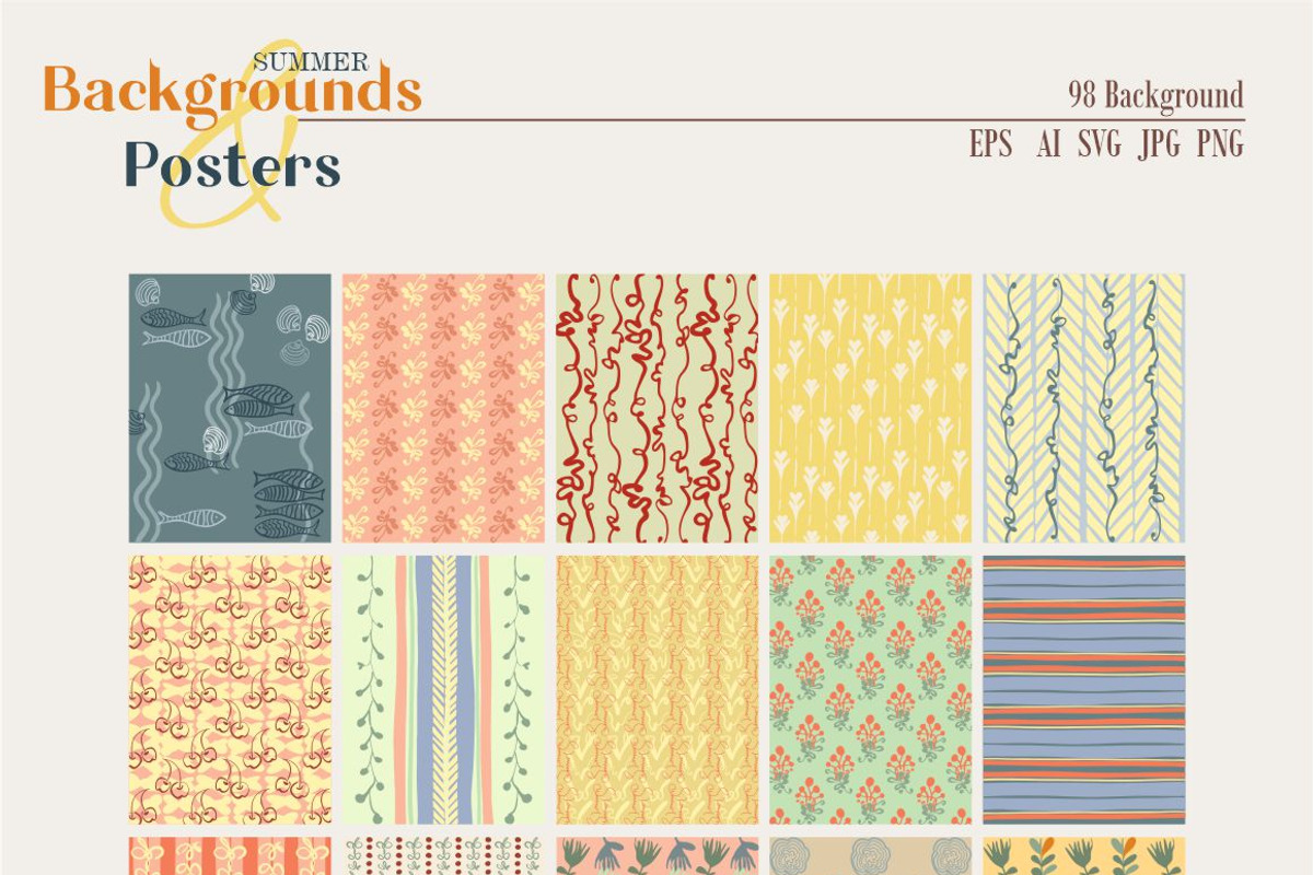 Backgrounds and Posters (Summer), a Background Graphic by Collection by VY (Photo 4 of 10)