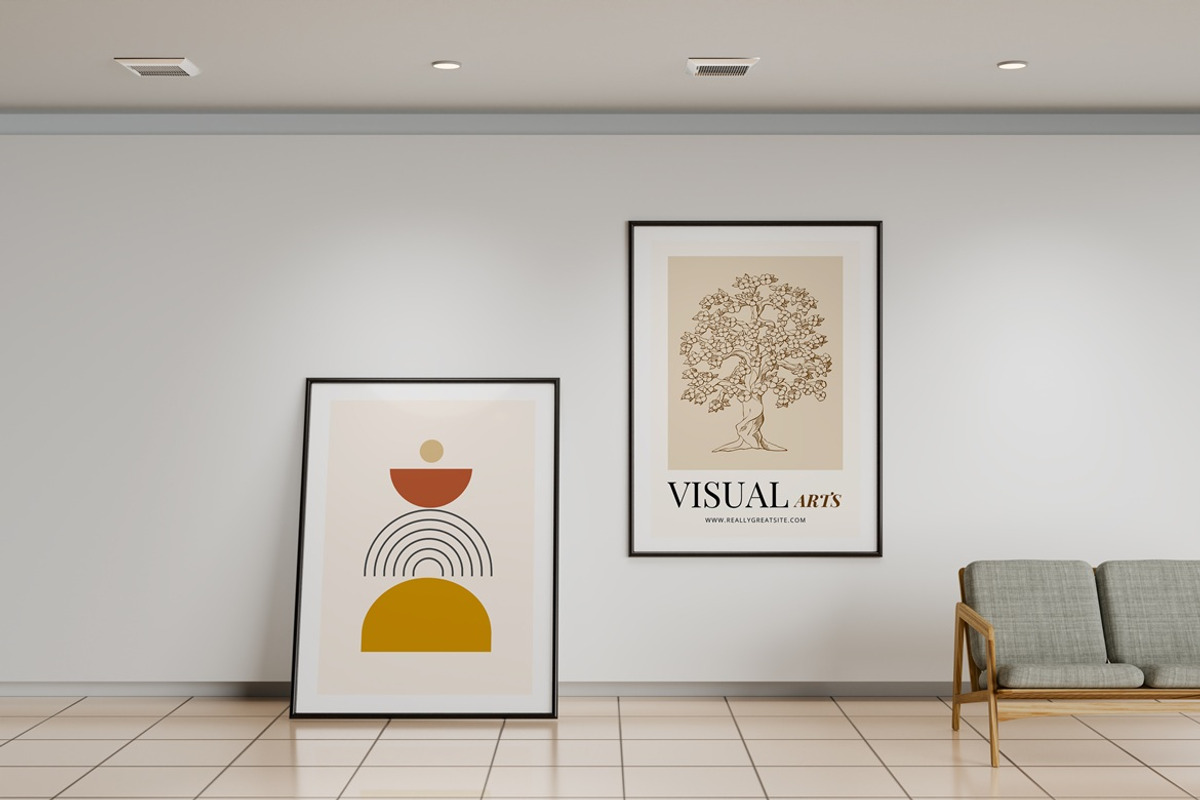 Gallery Frames Mockup, a Product Mockup by PixelPiknik (Photo 5 of 6)