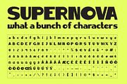 SUPERNOVA — Retro Display Font, a Sans Serif Font by Mikey Weeks (Thumbnail 5 of 7)