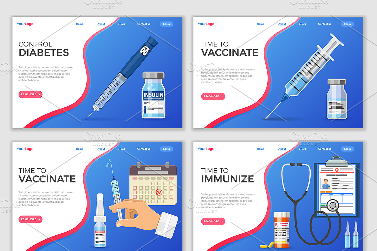 Vaccination Concepts with Syringe, a Healthcare Illustration by TAlex (Photo 5 of 6)