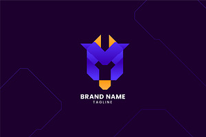 Letter M Cow's Head Logo, a Branding & Logo Template by okkydianpra