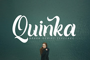 Quinka - Casual Script Font, a Script Font by Pixesia Studio (Thumbnail 1 of 11)
