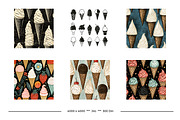 Ice Cream Retro Art Style Patterns, a Pattern Graphic by karenfoleyphoto (Thumbnail 6 of 10)