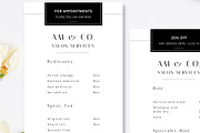 Modern Salon Rack Card Template, a Card Template by Marham Labeling Co (Thumbnail 2 of 2)