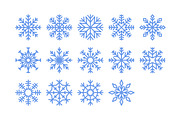 Winter snow flakes. Xmas icons set, an Object Illustration by Good Studio (Thumbnail 3 of 12)